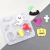 Molde de Silicone Cartoon de Halloween Ferramentas de Confeitaria para Sorvete Molde de Chocolate Gota de Sorvete Molde para Bolo