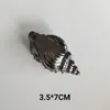 Pinza para el pelo exagerada de nicho europeo y americano de aleación de caracola para mujer, Pinza de pelo de estrella de mar de moda, Pinza de tiburón, Accesorio para el pelo simple y elegante