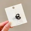 Pinza para el pelo con estampado de leopardo y flores, accesorio para el pelo elegante y exquisito, pinza dulce para flequillo, pinza para el pelo para mechones sueltos, adorno para el pelo elegante y exquisito