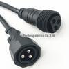Conector de linha à prova d'água de alta corrente, conector de linha à prova d'água de três núcleos, cabo de alimentação 18AWG, plugue de linha à prova d'água de um para dois