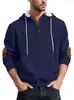 Amazon Europa Novo Moletom com Capuz Jacquard Masculino Manga Longa Moda Casual Esportivo Solto
