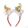 Diadema navideña transfronteriza Diadema con lazo de árbol de Navidad Pasador decorativo lindo Diadema de cuernos de alce Accesorios para el cabello al por mayor
