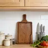 Tabla de Cortar de Madera Maciza de Ébano Tabla para Frutas Tabla para Pan Tabla de Cortar de Madera Tabla de Cortar Tabla para Bistec Tabla para Complementos Alimenticios
