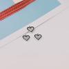Coreano diamante incrustado amor liga pequeno pingente DIY artesanal caseiro chaveiro colar pingente jóias acessórios de material