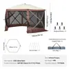 Tienda de Campaña para Exteriores con Malla Ampliada de Seis Lados, Parasol, Cenador, Mosquitero, Directo de Fábrica, en Stock para Acampar
