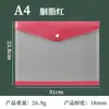 Bolsa Plástica com Fecho de Pressão Cor Pantone Espessa Transfronteiriça A4A5B6 Bolsa para Armazenamento de Documentos de Escritório Bolsa Impermeável para Armazenamento de Dados