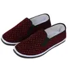 Nuevos Zapatos de Tela Negra Old Beijing Elásticos de Primavera y Otoño para Hombres y Mujeres, Zapatos de Algodón Hechos a Mano sin Cordones, Absorbentes de Sudor y Transpirables