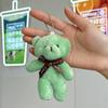 Urso de pelúcia brinquedo de pelúcia urso conjunto urso boneca brinquedo pequeno presente fábrica atacado direto chaveiro pingente