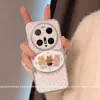 Adecuado para fundas de teléfono Huawei Mate 80 Pro Max y Huawei Mate 70, diseño de conejo de lunares anticaídas de alta gama