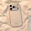 Adequado para Capa de Celular Apple 16, Nova Capa Anti-Queda Série iPhone 17 Cobertura Total da Lente, Design de Urso com Bolinhas Azuis para iPhone 15 Pro