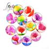 Adesivos de Geladeira de Vidro de Cristal Desenho Animado Personalizado Padrão de Árvore Flor Criativo Adesivos Magnéticos Adesivos de Geladeira Personalizados