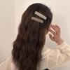 Clip de cuero de primavera temprana BB, moda, clip de una palabra, tocado, flequillo lateral de niña, horquilla rota, horquilla con clip lateral simple