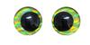 Ojo de Cristal Láser de Pupila Brillante Estéreo de Resina Ojo de Luna 3D Juguete de Animal de Peluche Accesorios de Plástico Ojo Bizco