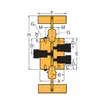 Válvula de Aguja para Autoclave Parker Serie 10V2/Sw - Juego de Válvula de Tres Vías de Doble Vástago 10V2075