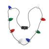 Collar Navideño Coolott 8 Luces LED Cuentas de Piña Adorno Accesorios para Fiesta Navideña Cadena de Luces Luminosas Luminoso