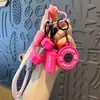 Llavero Colgante Mini Mancuerna de Fitness Creativo Llavero para Coche Bolsos Colgante Pequeño Deportivo Venta al por Mayor