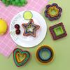 Ventas Directas de Fábrica de Nuevas Formas Geométricas: Recortes de Frutas con Forma de Corazón, Estrella de Cinco Puntas, Redondos y Cuadrados para Decoraciones Realistas de Repostería