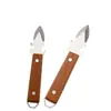 Cuchillo para ostras de acero inoxidable, Abridor de ostras, Abridor de conchas de vieira y ostra para el hogar, Herramienta comercial para abrir conchas