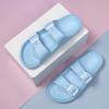 Par Pantuflas Boken para Hombre y Mujer Pantuflas Dobles con Hebilla Color Sólido Pierna Zapatos de Playa para Exteriores Verano Transpirables