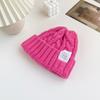 Chapéu de Lã Colorido para Menina Coreana Chapéu Tricotado Simples e Quente Inverno Espessado Chapéu Tricotado da Moda para Mulheres Atacado