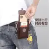 Riñonera para Teléfono de Hombre Modelo Nuevo Mejorado Para Trabajo de Construcción Funda de Cuero para Teléfono Para Estuche de Cigarrillos Colgar Llaves Usando Cuero