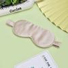 Nueva máscara de ojos de seda artificial de doble cara para dormir, elástica, para viajes, almuerzo, máscara de ojos impresa, máscara de ojos de aviación, personalización