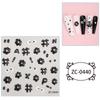 Zhengxiang comercio exterior transfronterizo japonés y coreano pegatinas de uñas relieve pegamento suave 5D sirena medusa doradas pegatinas de uñas al por mayor personalizadas