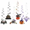 Colgante Espiral de Halloween Accesorios de Decoración de Ambiente Colgante de PVC Centro Comercial Guardería Decoración del Festival de Fantasmas Colgante de Calabaza
