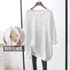 Ropa de Lactancia Ropa de Primavera y Otoño Top Exterior Estilo Mamá Caliente Postparto Versátil Moda Ropa de Lactancia Camiseta Camiseta de Manga Larga de Lactancia