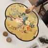 Tapete Drenante Estilo Chino Flor y Pájaro para Encimera de Cocina Posavasos Absorbente Tapete Secador para Mesa de Bar Taza Bol Tapete Aislante Térmico Deshabilitado