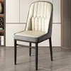 Cadeira de Chá de Luxo Leve, Banqueta de Ferro Forjado para Maquiagem, Cadeira de Lazer, Cadeira de Mahjong, Cadeira de Jantar com Almofada Macia, Cadeira de Metal para Uso Doméstico com Encosto
