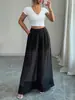Pantalones Largos Casuales de Pierna Ancha de Cintura Alta Europeos y Americanos 2026 para Mujer, Holgados, con Caída, de Pierna Ancha, hasta el Suelo, Versátiles, de Moda, de Pierna Recta, Comercio Exterior