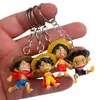 4 Sombrero de Paja Luffy Hace 2 Años Llavero Creativo de Mano Llavero para Llaves de Coche Colgante para Bolso de Pareja Coreano