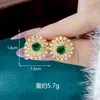 Populares Aretes Ovalados de Diamante con Incrustaciones de Encaje Transfronterizos Collar de Oro de Arena Vietnamita de Moda Joyería de Oro Imitación Duradera que No se Desvanece