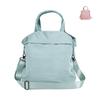 Venta al por mayor lona estilo coreano bolsa de mensajero para estudiante niña lona bolso de hombro simple gran capacidad portátil bolsa tutorial