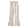 Pantalones acampanados color melocotón para mujer, yoga, cintura alta, levantamiento de glúteos, mallas sexys adelgazantes, borde deshilachado, ligeramente atrevidos, casual, Pantalones, Pantalones de chándal
