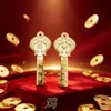 Estilo Étnico Chinês Liga Peixes Signo do Zodíaco Chaveiro Pingente Presente Pingente Acessórios Decorativos de Metal Pendente de Bolsa