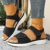 Sandalias Romanas de Playa Gruesas con Correa de Velcro de Verano Transfronterizas Nuevas 2026 para Mujer, En Stock al por Mayor