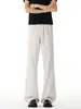 Pantalones Casuales de Retazos Cortados en Diagonal Estilo Americano, Pantalones Casuales de Malla Perforada de Secado Rápido, Pantalones Largos Holgados de Pierna Recta de Pierna Ancha de Tallas Grandes