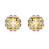 Collar de Cristal Austriaco Shi Jia para Mujer Clásico Color Representativo Mensual 12 Signos del Zodiaco Colgante de Arete Cuadrado Pulsera