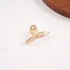 Pin Metálico Pequeño Simple de Gama Alta para la Parte Trasera de la Cabeza, Pinza Artefacto para Cola de Caballo Alta, Pasador de Pelo Versátil y de Moda