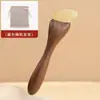 Bastão de Massagem Casco de Ovelha com Resina de Sândalo Dourado para Rosto, Olhos e Raspador Facial, Ferramenta Pente de Massagem para Cabeça, Personalizável