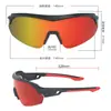 Gafas Nuevas 2023 para Deportes al Aire Libre Ciclismo Adulto Montura Media Lentes Polarizadas Intercambiables Gafas de Bicicleta a Prueba de Viento