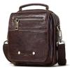 Bolso cruzado de cuero genuino para hombre, Multifuncional, Riñonera de piel de vaca con múltiples compartimentos, Bolso de hombre, Bolso de mano, Bolso de hombro, Estilo europeo y americano, Retro