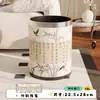Nova Sala de Chá Estilo Chinês, Casa de Chá, Lixeira Redonda de Couro, Uso em Quarto de Hotel, Sala de Estar Retrô Estilo Chinês, Alto Valor Estético