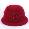 Nuevo sombrero de invierno para mediana edad y ancianos, sombrero de invierno para mujer, sombrero de lana, sombrero de esposa, sombrero de señora mayor, sombrero de algodón cálido a prueba de frío