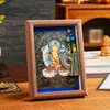 Estatua de Buda Thangka, Retrato de Bodhisattva, Salón Budista, Estudio, Escritorio de Oficina, Marco de Fotos, Pintura Colgante, Adornos de Escritorio de Animales del Zodiaco Budista