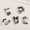 Accesorios de Resina DIY de Dibujos Animados Joyería Gaviota Blanca y Negra Pegamento Cremoso Pasador Funda para Teléfono Móvil Hebilla de Zapato Llavero Colgante con
