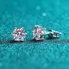 Conjunto de Joias de Prata Ruixing para Mulheres Prata S925 Moissanita Coroa Pulseira de Seis Garras Brincos Colar Atacado Transfronteiriço