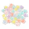 Yalike estrela de cinco pontas amor pequena flor transparente contas foscas contas diy acessórios de joias de contas atacado
